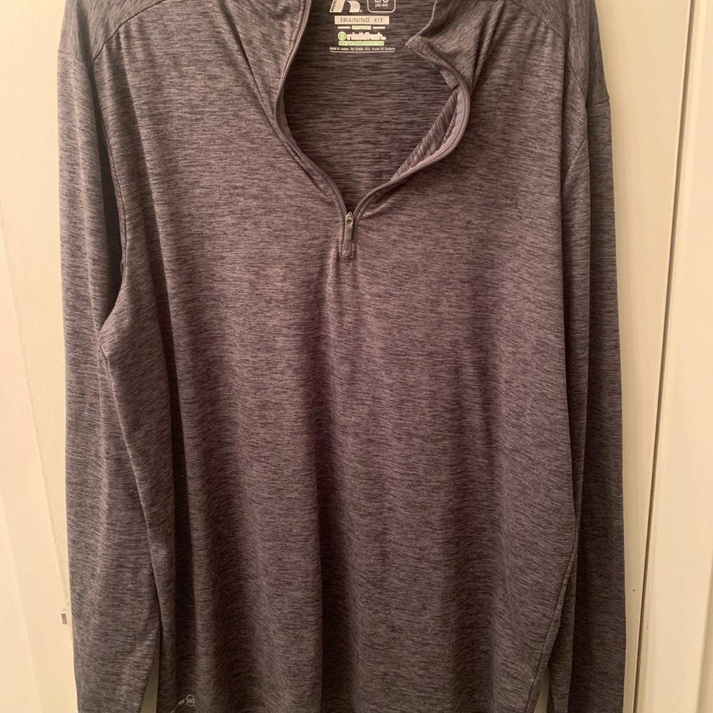 Gray Quarter-Zip Pullover